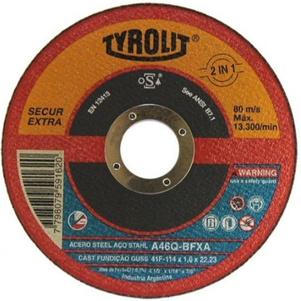 DISCO TYROLIT DE CORTE (ACERO)