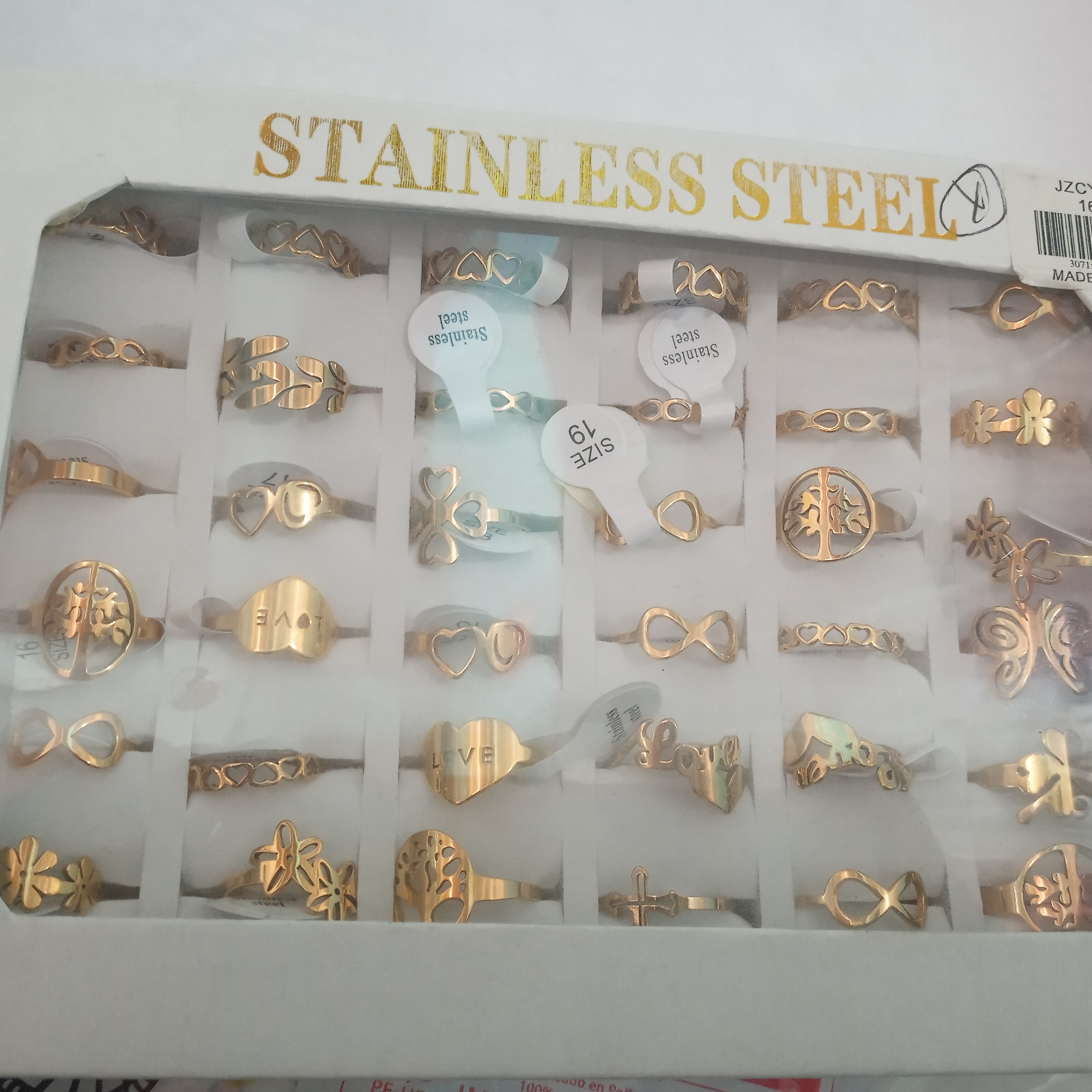 Anillos dorados cada uno x