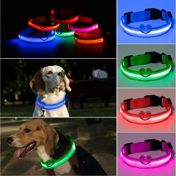 COLLAR PARA PERRO CON LUZ