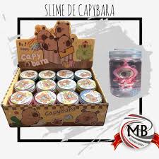 SLIME POTE CON MUÑECO  7 CM