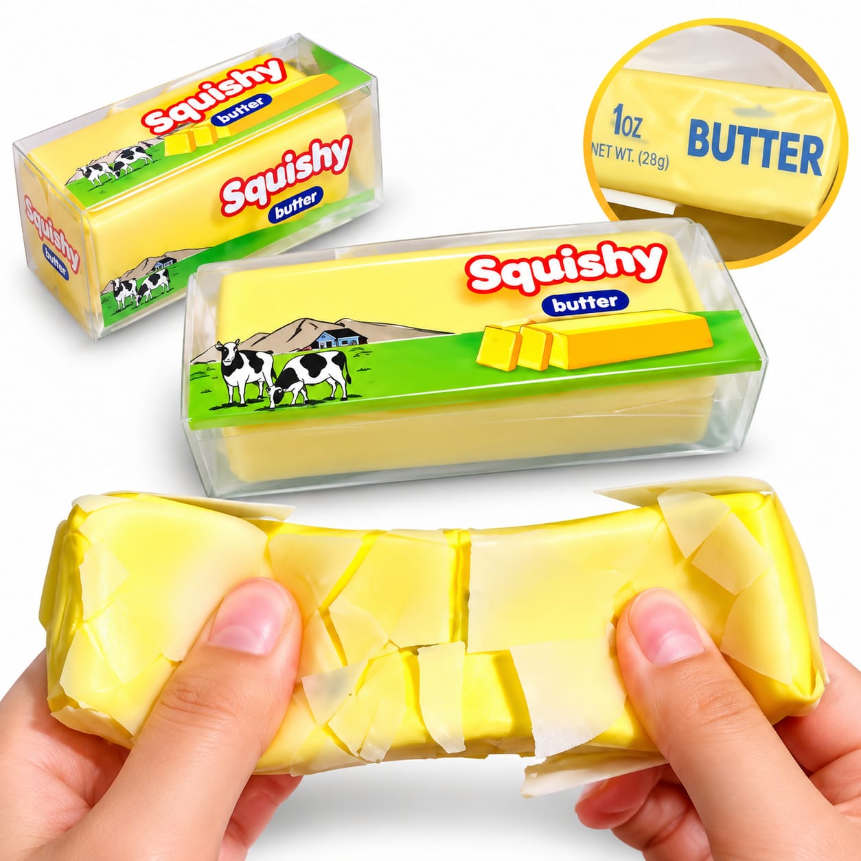 SQUISHY EN FORMA DE MANTECA C/ CERA