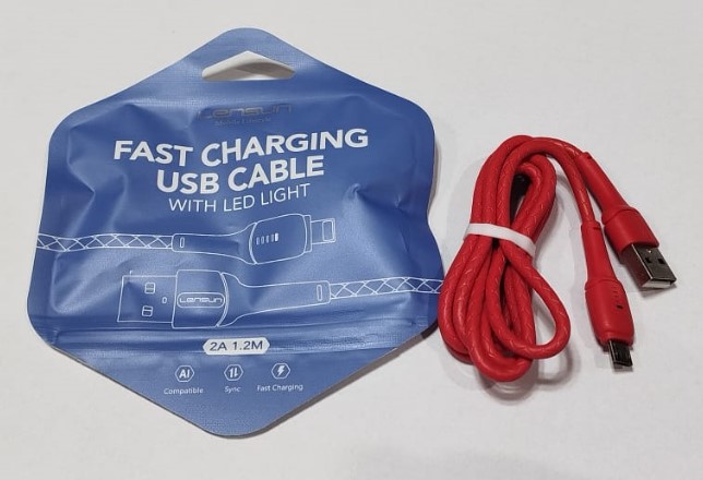 CABLE MICRO USB 2 A EN BOLSA