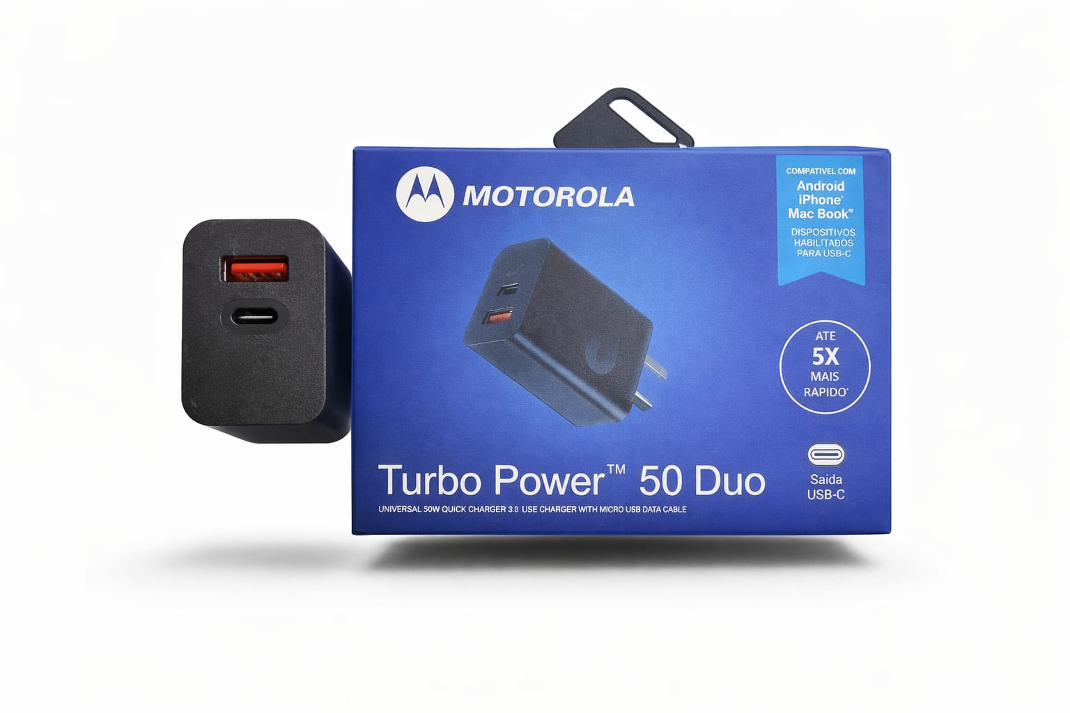 CARGADOR / ADAPTADOR USB TIPO C 50 DUO MOTOROLA